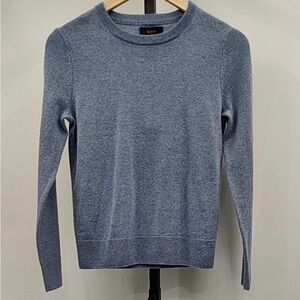 Quince Mongolian Cashmere Crewneck Sweater Light Blue